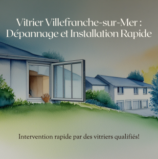 Vitrier Villefranche-sur-Mer : Dépannage et Installation Rapide